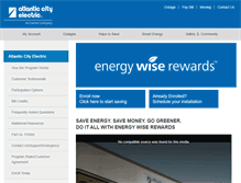 Tablet Screenshot of energywiserewards.atlanticcityelectric.com